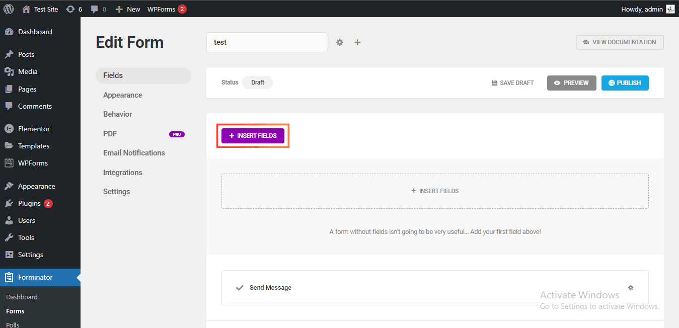 Websites on WordPress