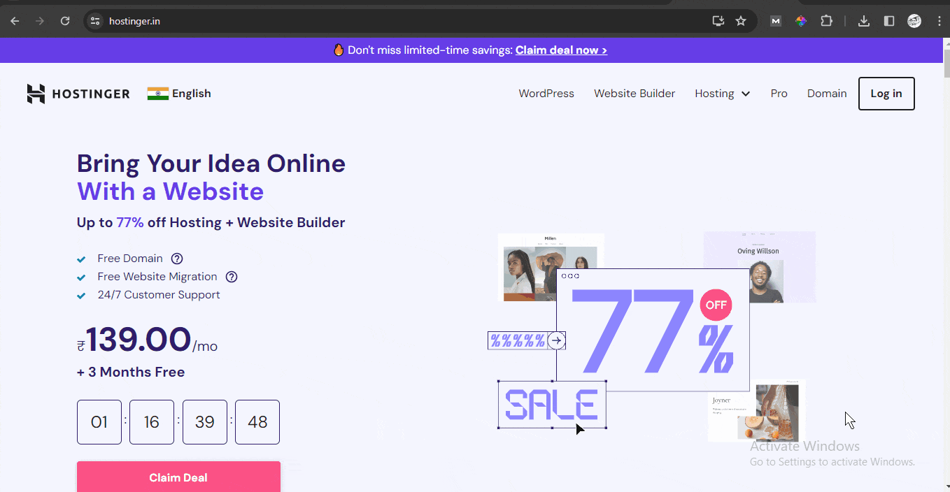 Websites on WordPress